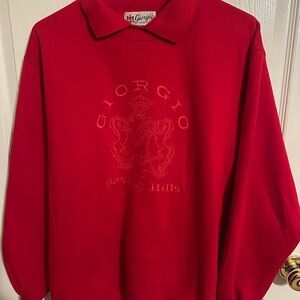 Giorgio Beverly Hills Red Sweatshirt